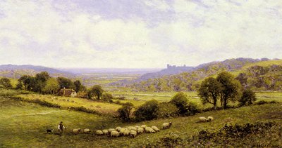 Sussex, with Arundel Castle in the Distance by Alfred Augustus Glendening